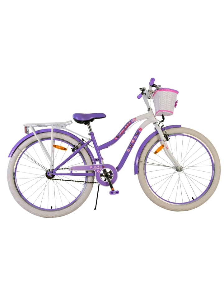 Volare Kinderfahrrad Lovely Fahrrad für Mädchen 26 Zoll Kinderrad in Lila 9 Jahre günstig kaufen onesize