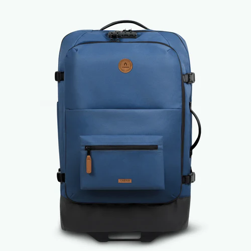Shiraz medium 2-wheel soft suitcase, blue