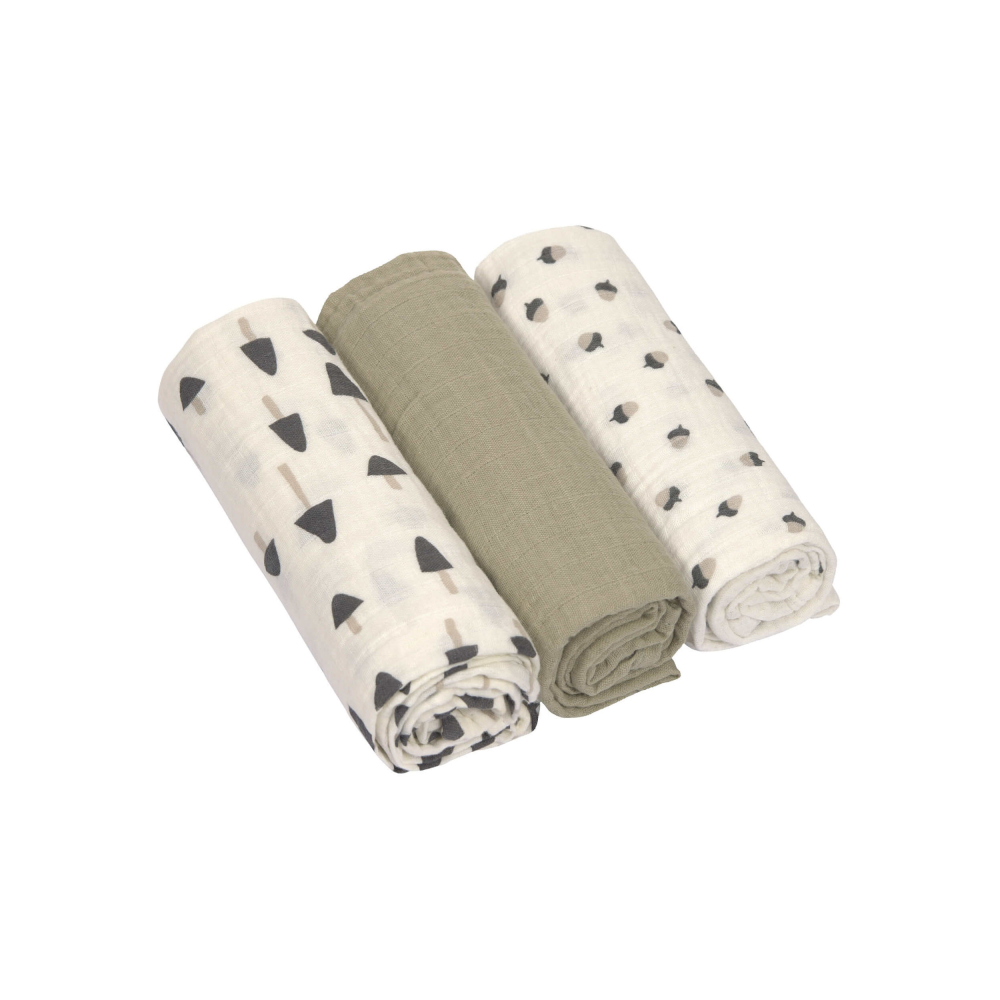 Mulltücher Swaddle&Burp Blanket L