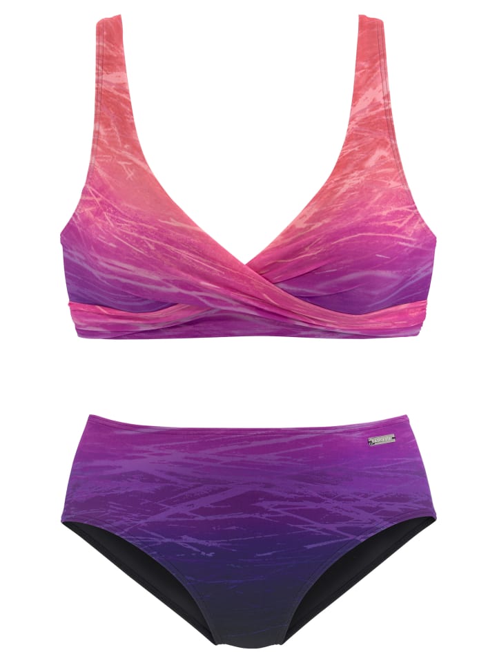 LASCANA Triangel-Bikini in marine-pink günstig kaufen
