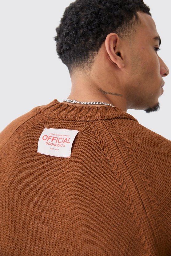 Oversize Raglan Strickpullover