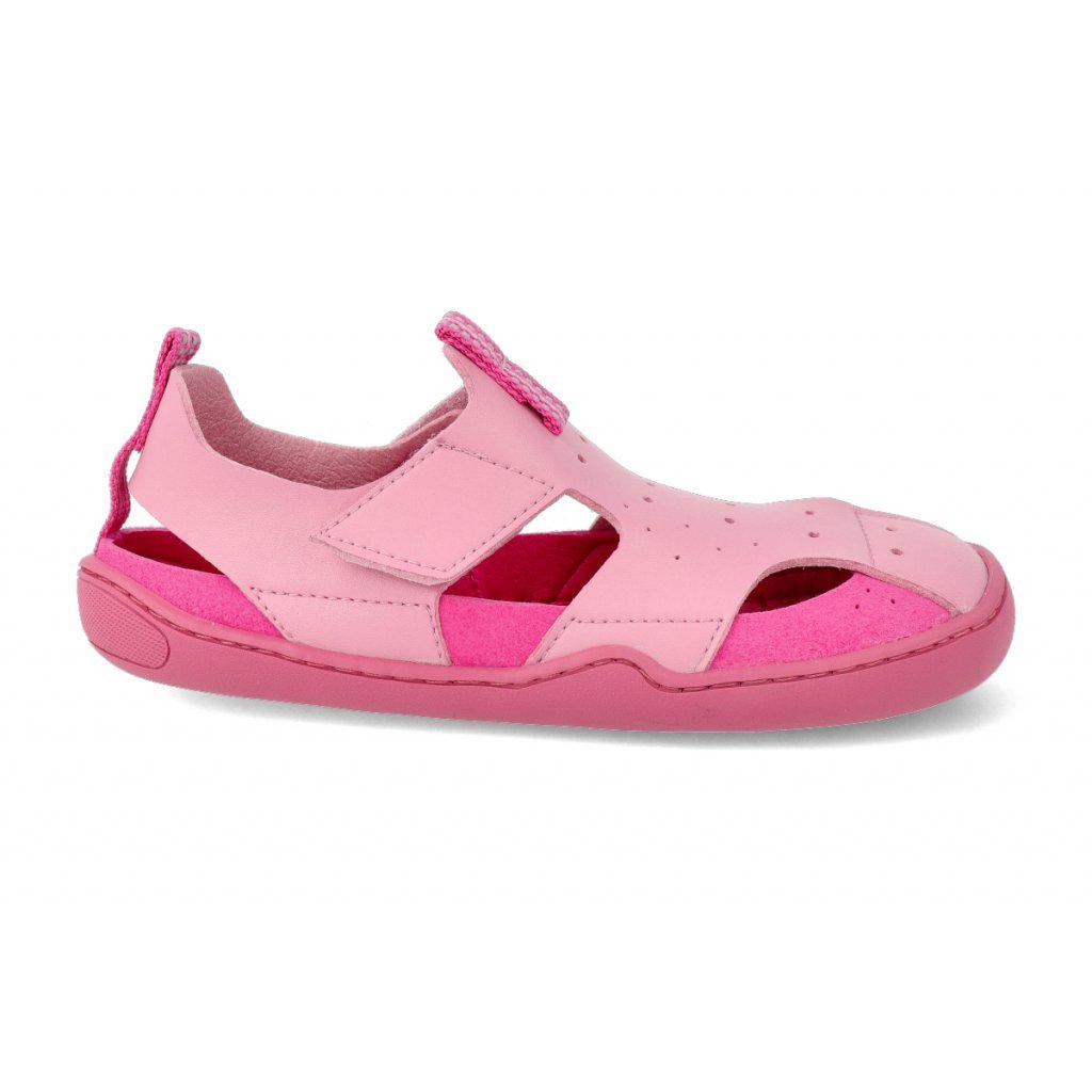 bLIFESTYLE Gerenuk Velcro Pink Barfußsandalen