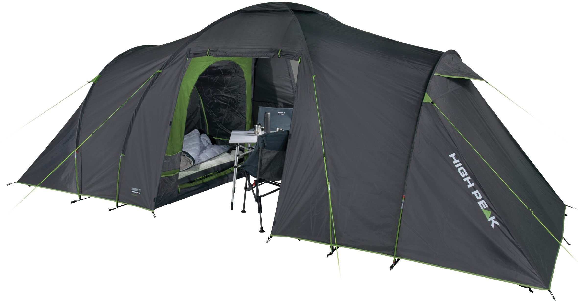 High Peak Kuppelzelt Como 6.0, Personen: 6