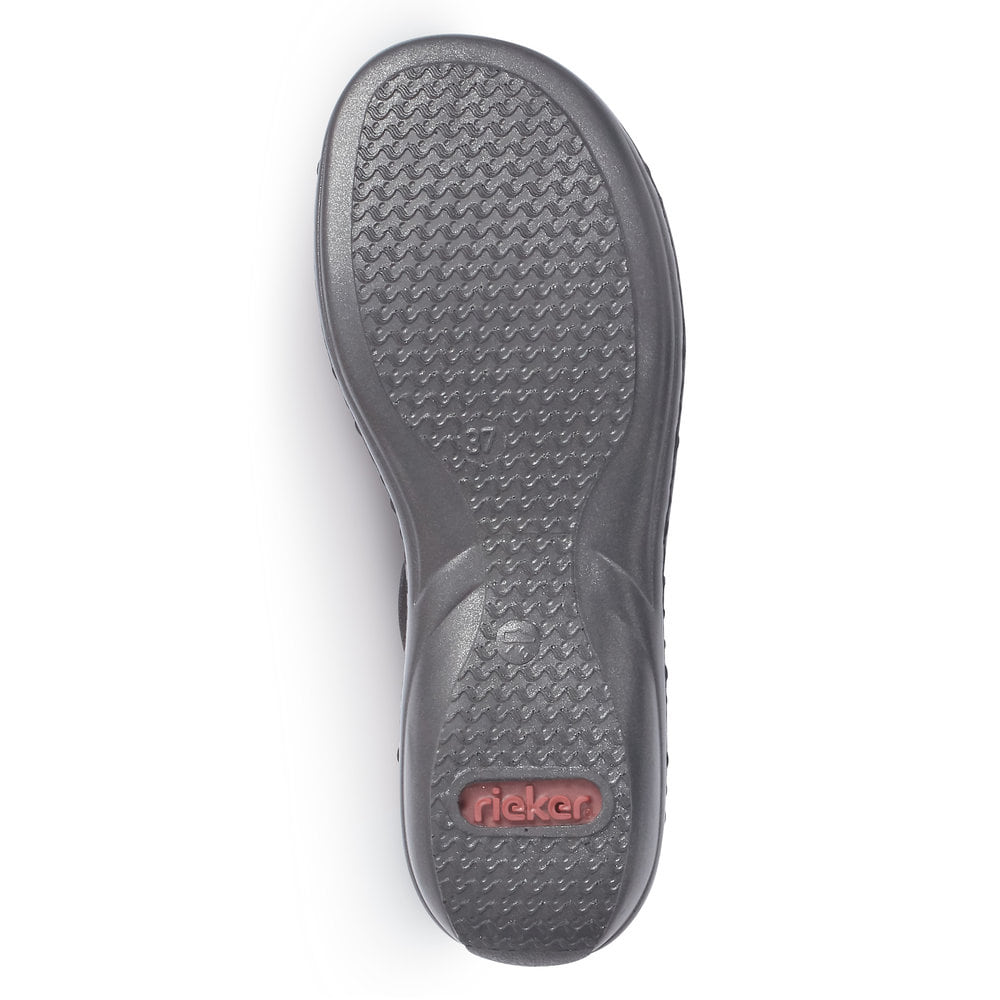 Rieker Damen Riemchensandalen nachtschwarz