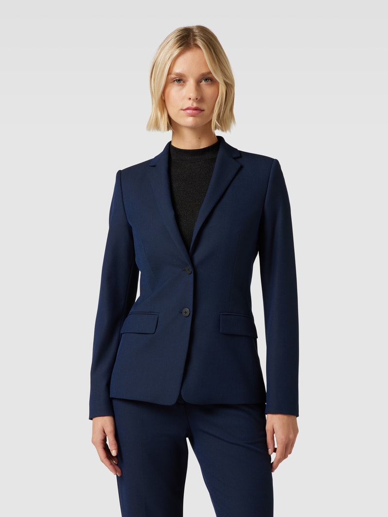 Blazer mit Pattentaschen Modell 'Adalas' in marineblau