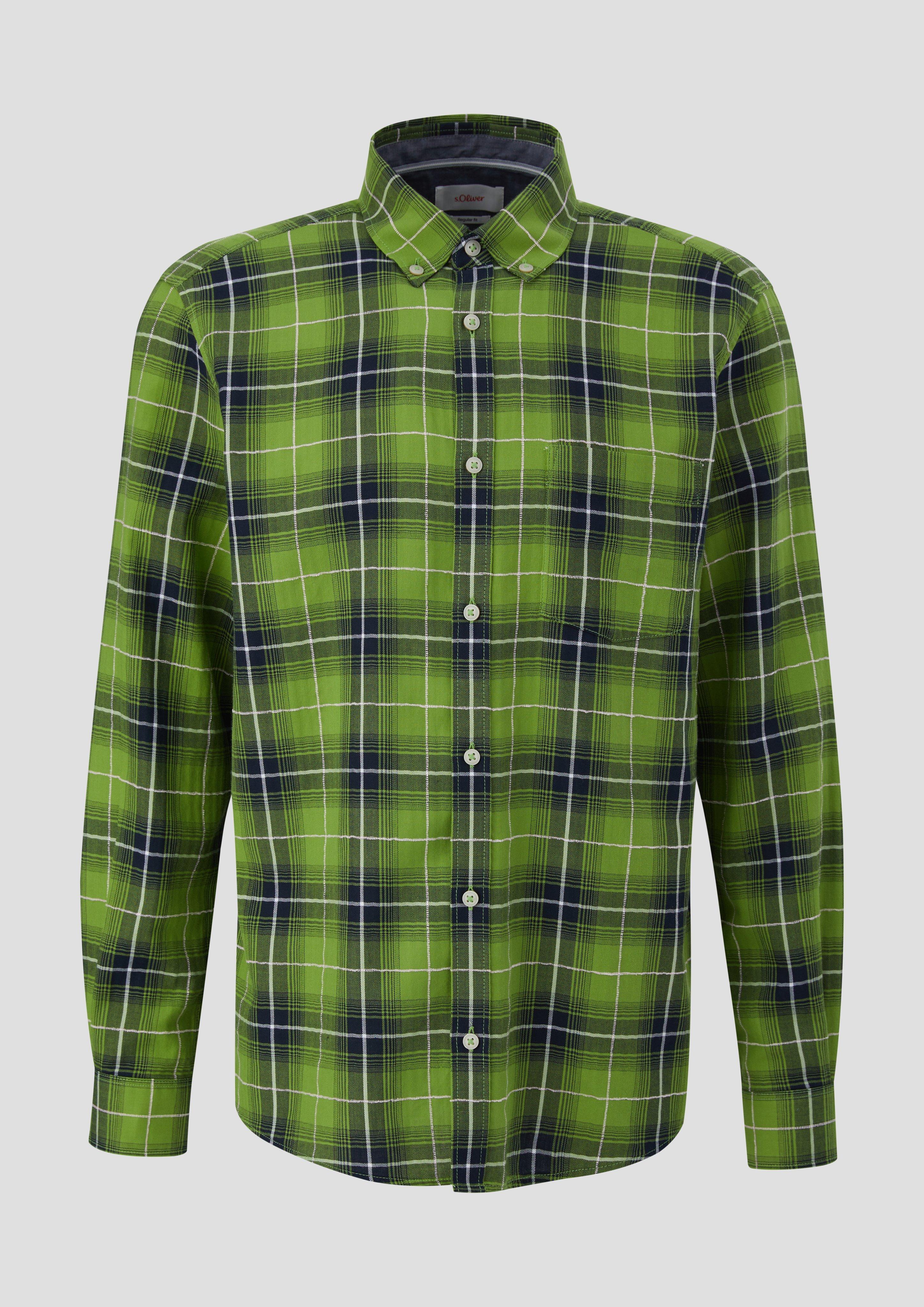 Regular: Langarmhemd mit Button-down-Kragen  2140654-74N1