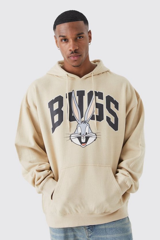 Oversize Hoodie mit lizenziertem Bugs Bunny Print