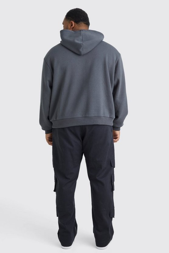 Plus kastiger Oversize Hoodie mit Limited-Prägung