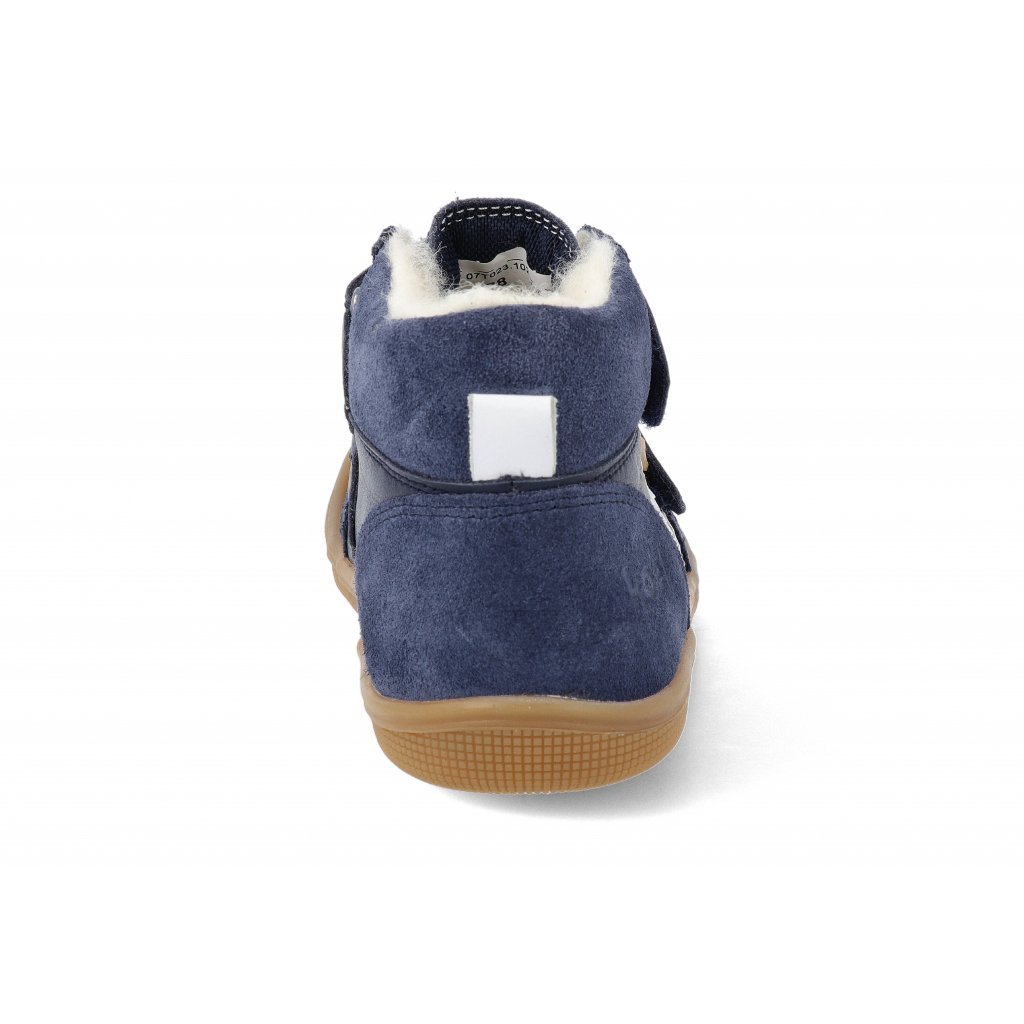 Koel4kids Ethan TEX Wool Blue 07T023.102 mit Wolle gefütterte Winterbarfußschuhe