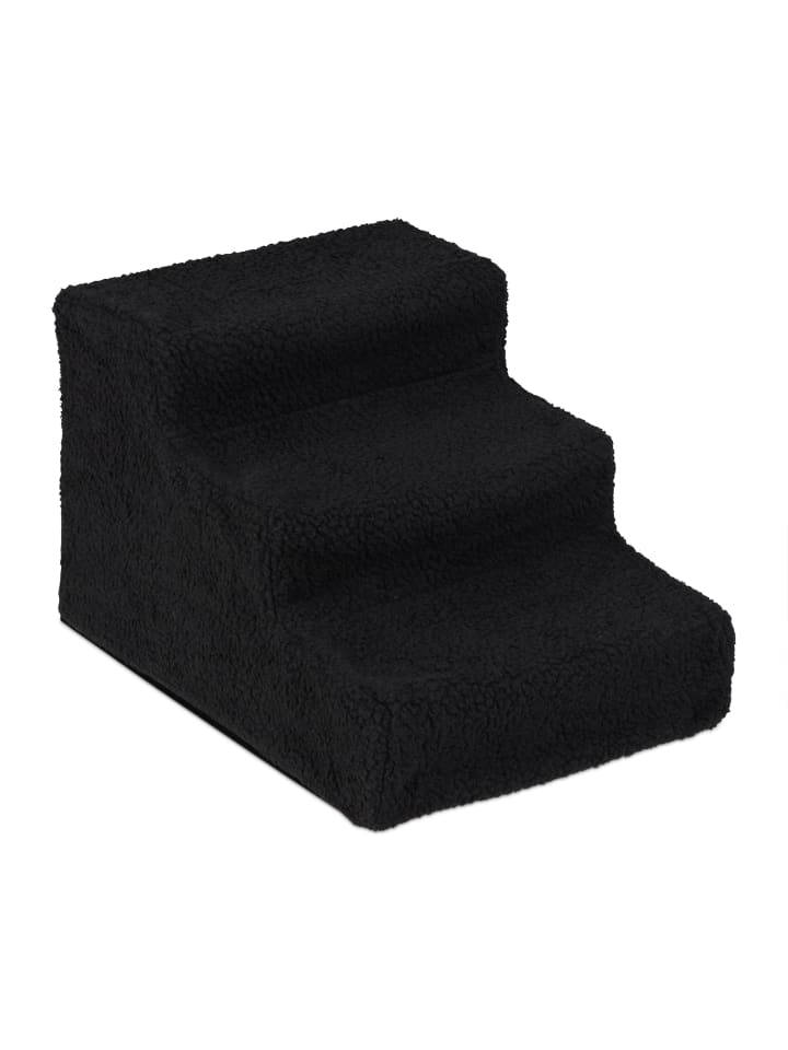 relaxdays Hundetreppe in Schwarz - (B)35x (H)30 x (T)45 cm günstig kaufen onesize