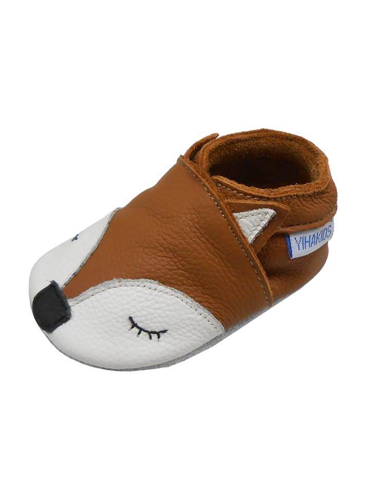 Yalion Leder-Krabbelschuhe 