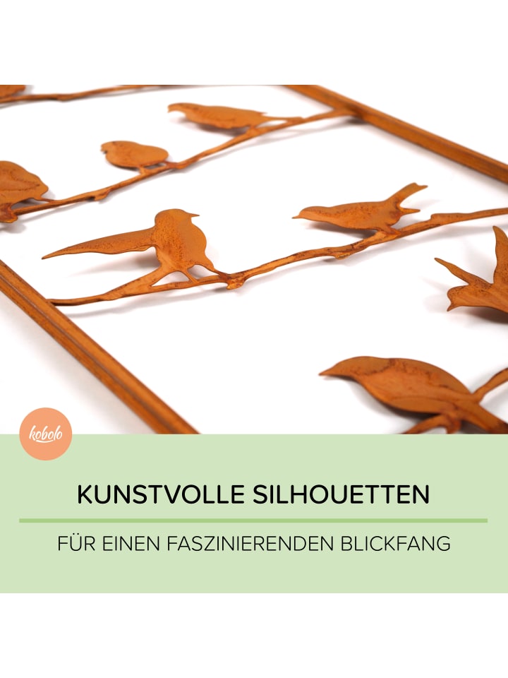 kobolo Pflanzengitter VÖGEL in Braun günstig kaufen onesize