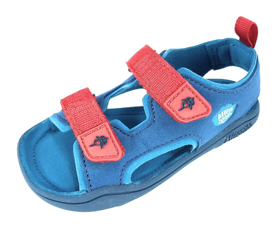 Affenzahn Vegan Airy Shark 00392-30009 Blau Navy Rot
