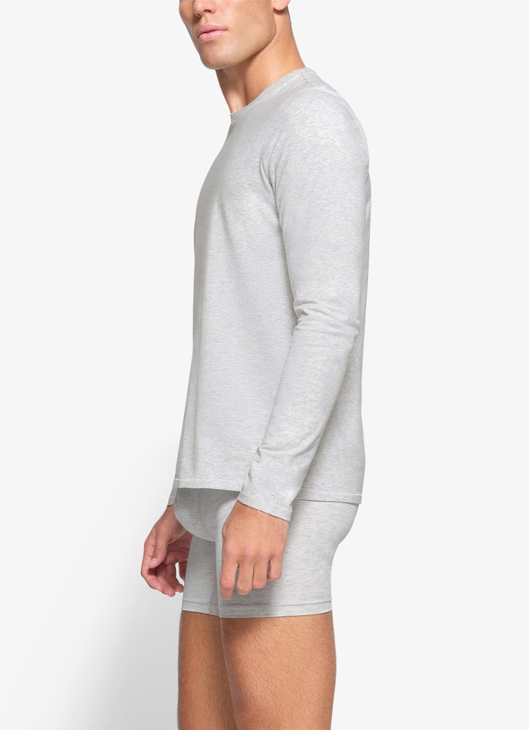 Tricou Skims din bumbac cu mânecă lungă și guler rotund