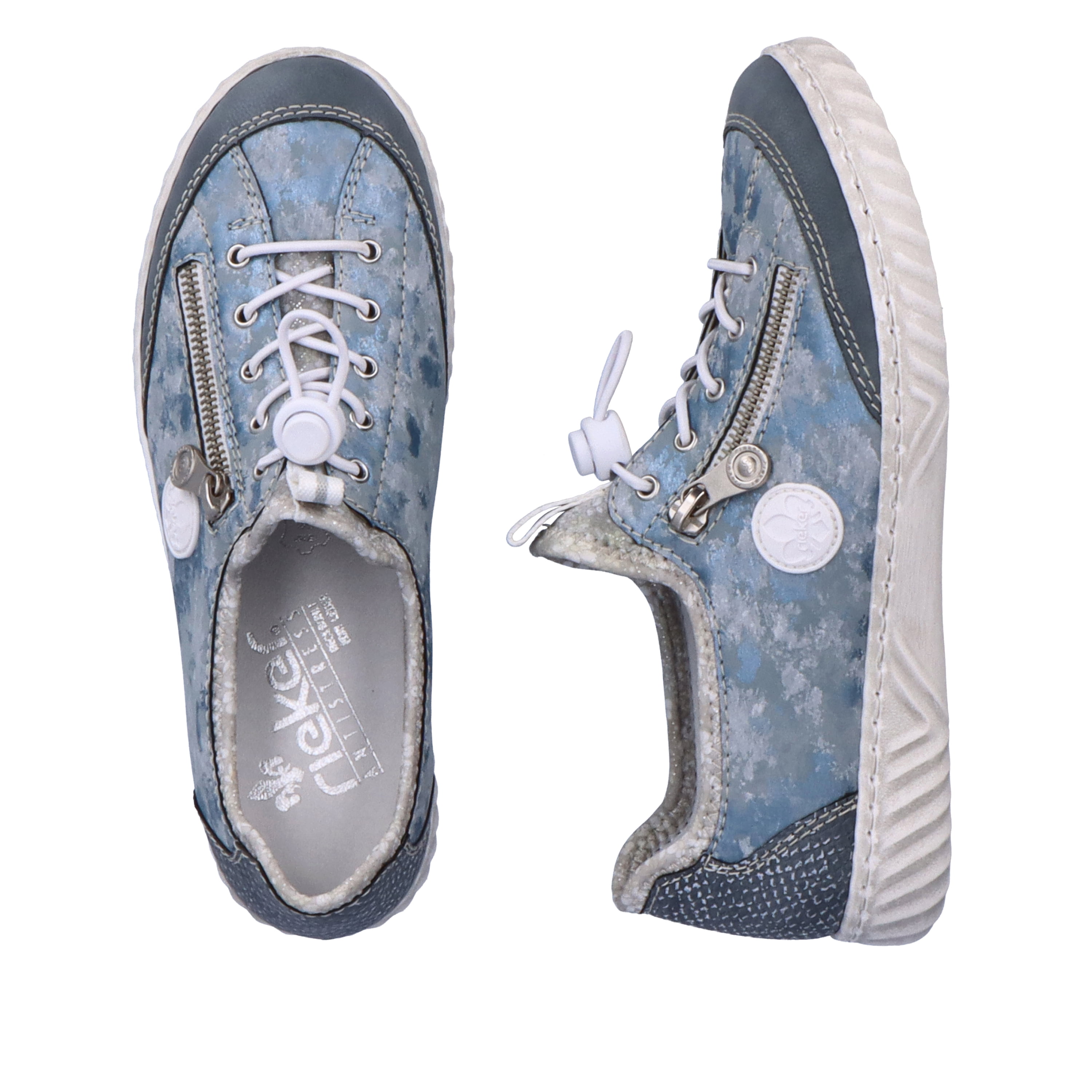 Rieker Damen Slipper himmelblau