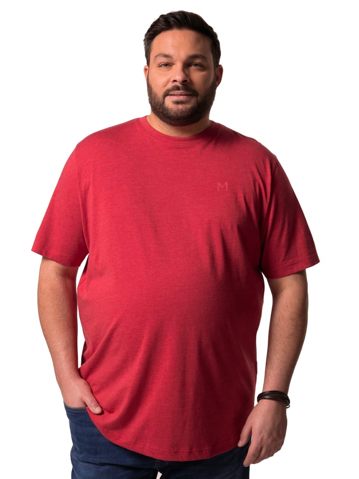 Men Plus Kurzarm T-Shirt in rost günstig kaufen