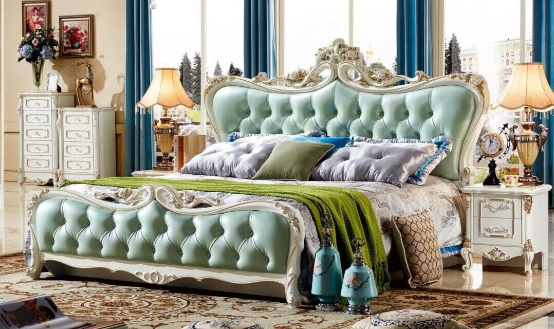JVmoebel Bett Chesterfield Schlafzimmer Bett Design Betten 180x200 Möbel Sofort, Made in Europa