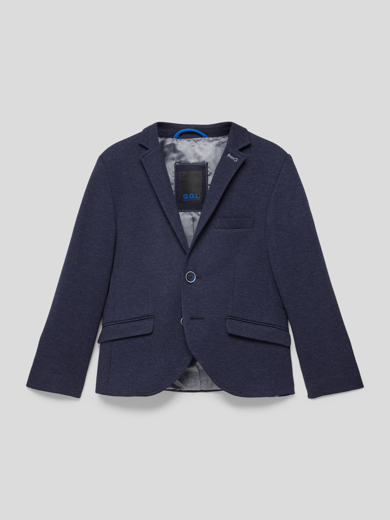 Sakko mit dezentem Muster in marineblau