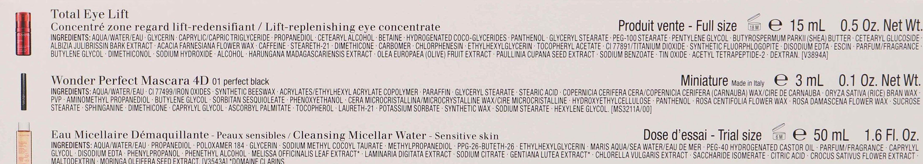 Clarins Augenpflege-Set Total Eye Lift, 4-tlg.