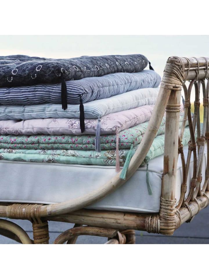 Chic Antique Picknick Decke Anthrazit Grau mit Blumen 180x70 cm günstig kaufen onesize