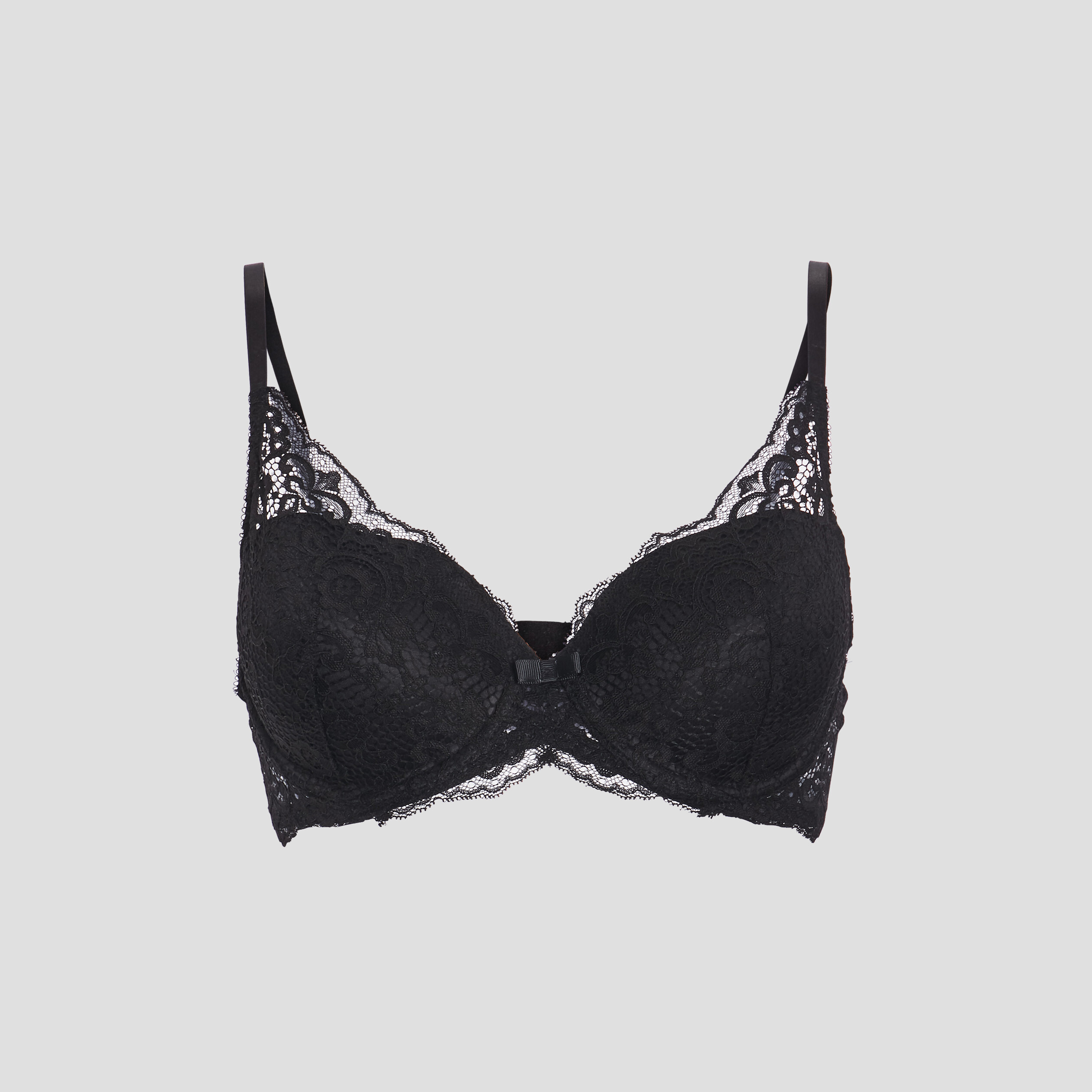 Soutien-gorge foulard en dentelle noir femme | La Halle