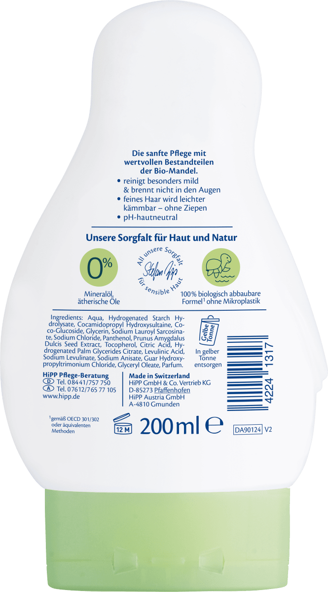 Kinder Shampoo & Dusche 2in1 sensitiv, 200 ml
