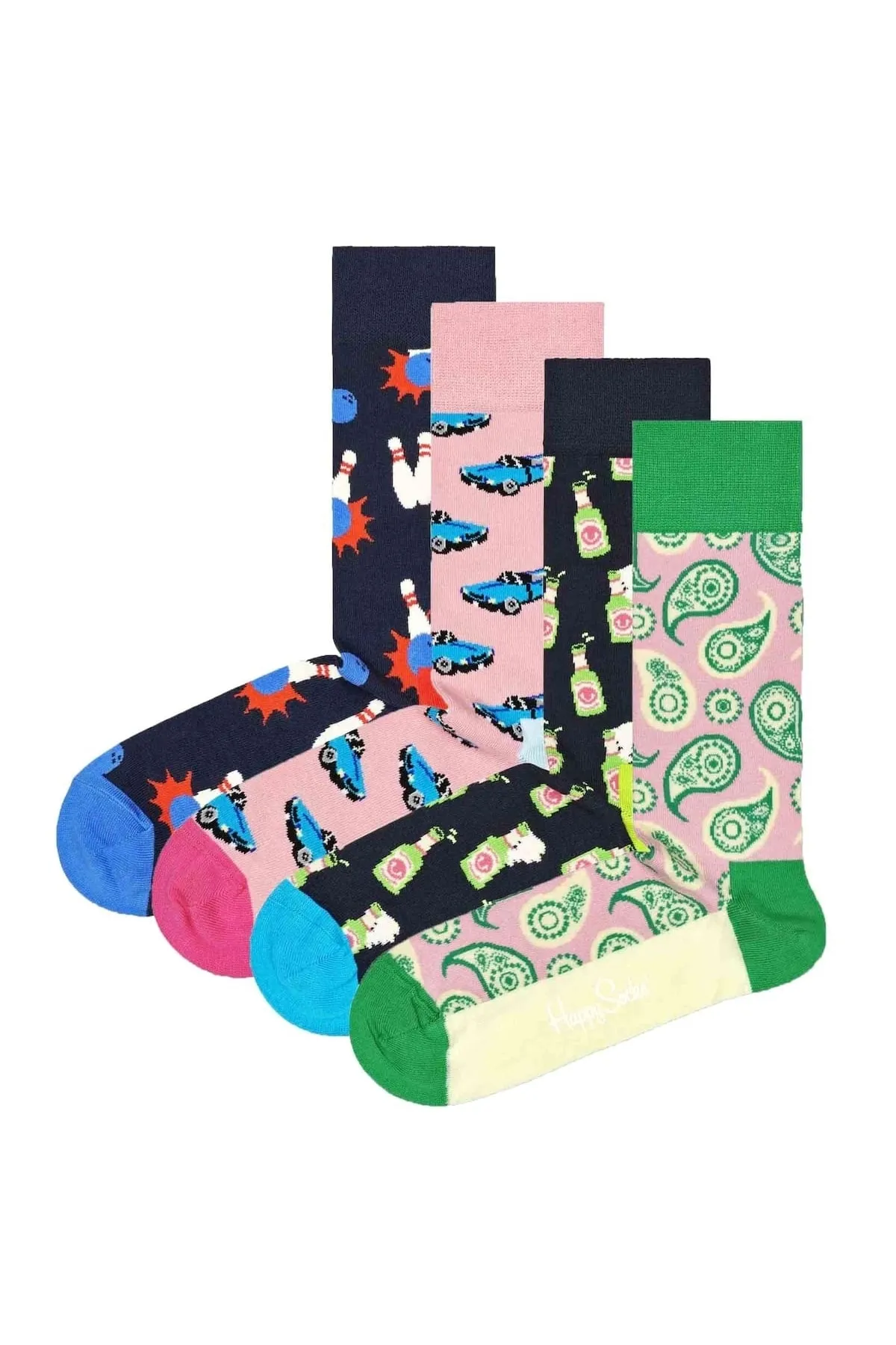 Happy Socks  4er-Pack Go Bowling-Socken-Geschenkset