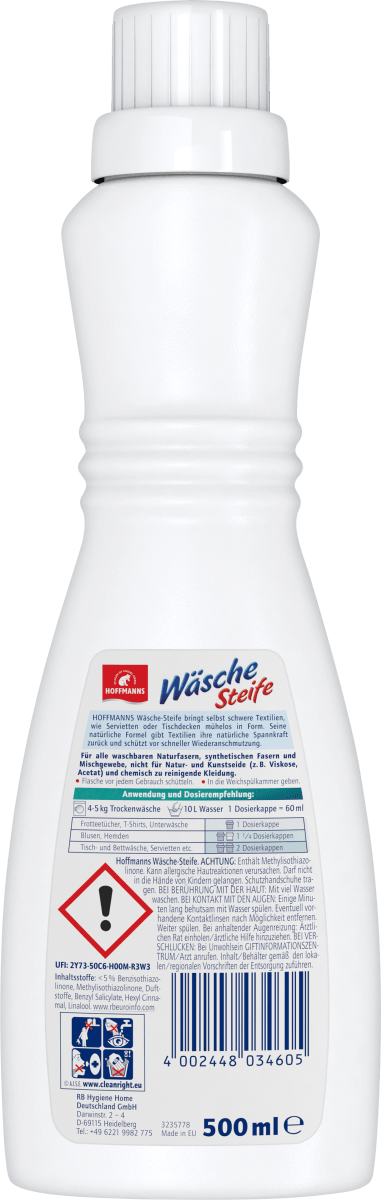 Wäschesteife für starken Halt und Spannkraft, 500 ml