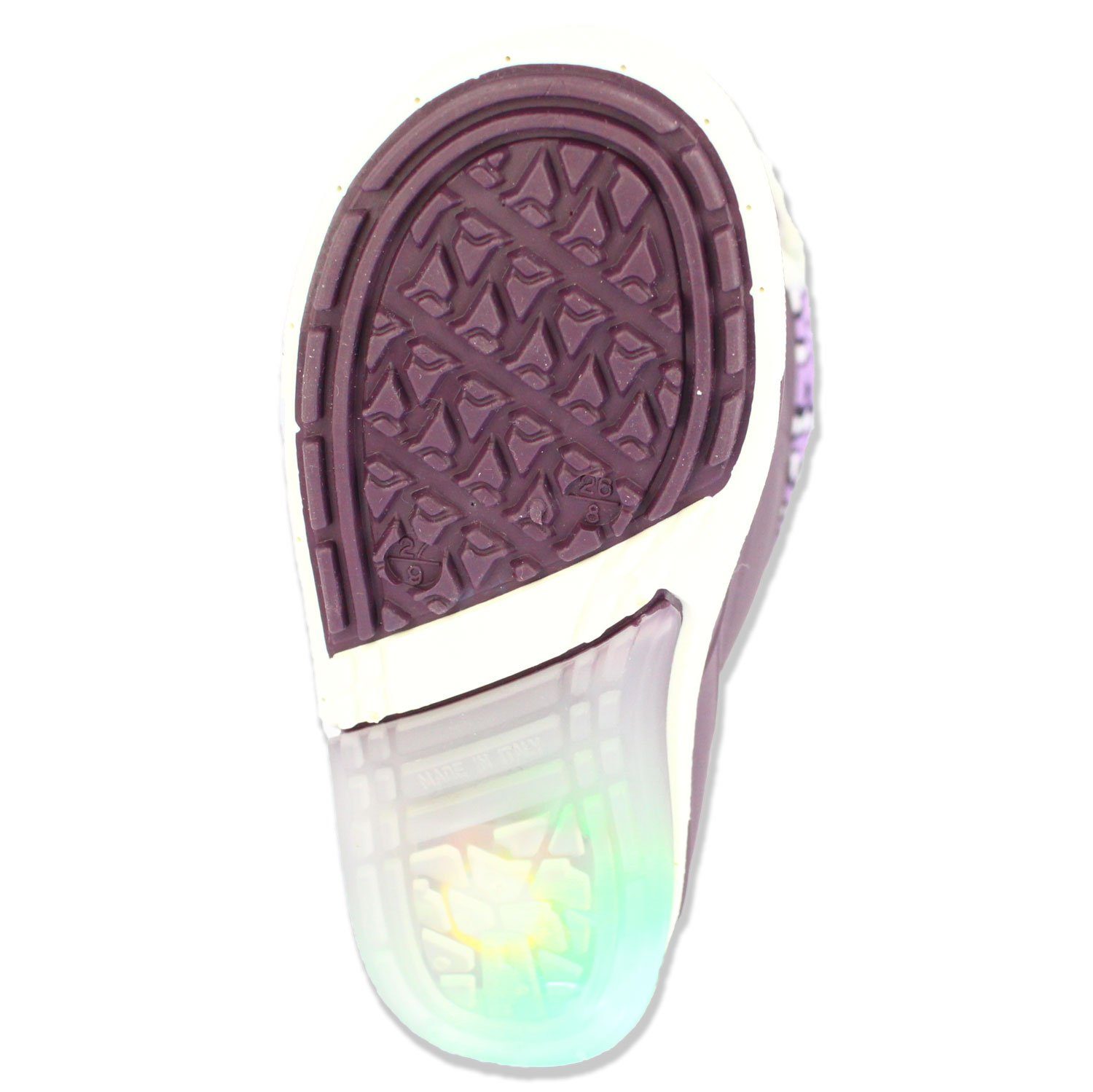 Beck Blinking Valentine mit Warmfutter Regenstiefel mit Blinkersohle Gummistiefel (für Mädchen, für warme, trockene Füße bei Nässe und Kälte) Wasserdicht, Warmfutter, schmale Passform