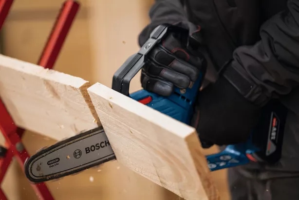 Fierăstrău circular fără fir Bosch Blue 06008D7100 GKE 18V-20, fără baterii și încărcător, în cutie