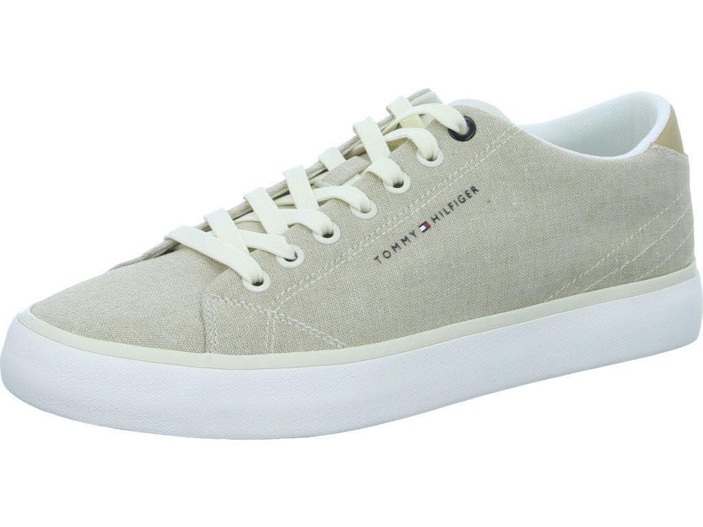TOMMY HILFIGER Freizeit Schnürer beige TH HI VULC LOW CHAMBRAY