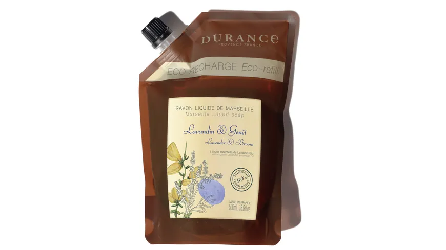 DURANCE Les Essentiels Flüssigseife Nachfüllung Lavandin & Ginster 500 ml