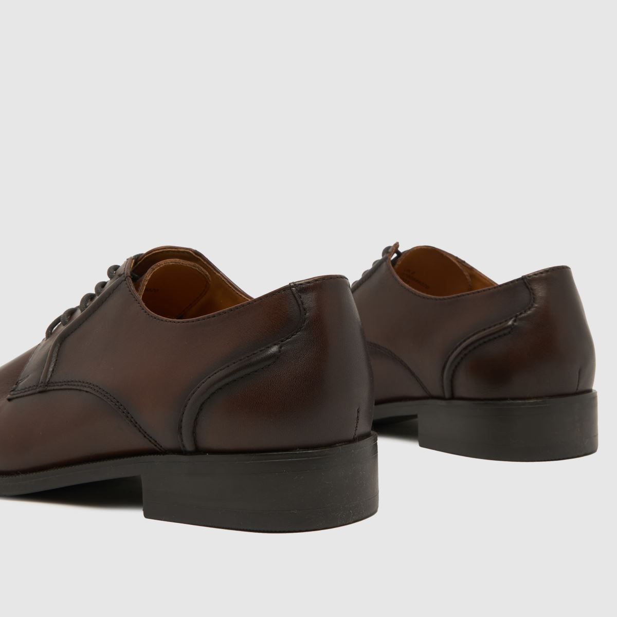 Schuh Reilly bőr csipkés cipő barna színben