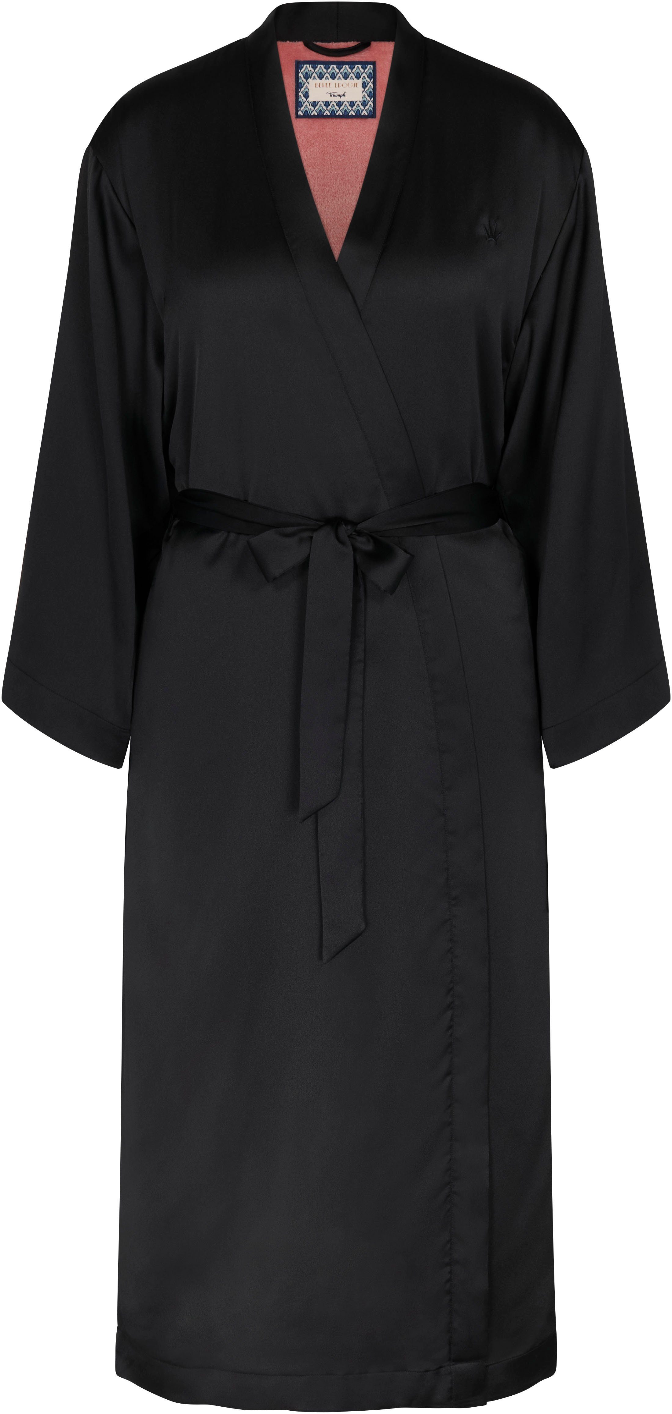 Triumph Bademantel ROBES, Midilänge, Gürtel, Kimono-Morgenmantel aus Satin, leicht glänzend