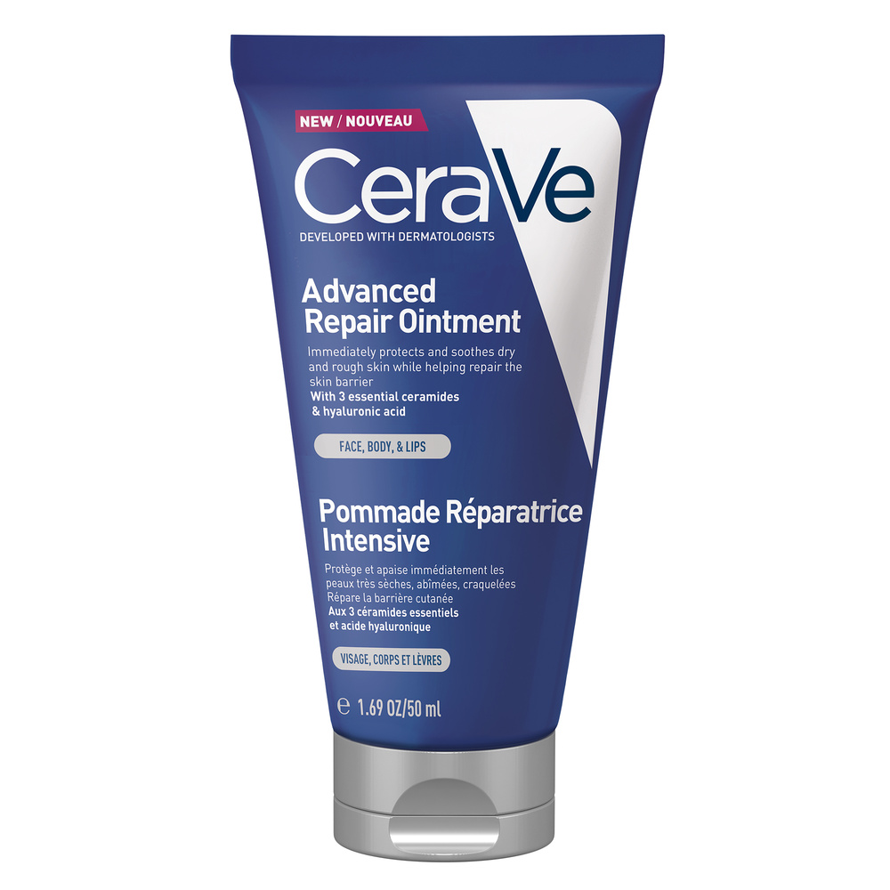 CeraVe Pommade réparatrice intensive Soin réparateur protecteur visage, corps et lèvres pour peaux sèches et abîmées