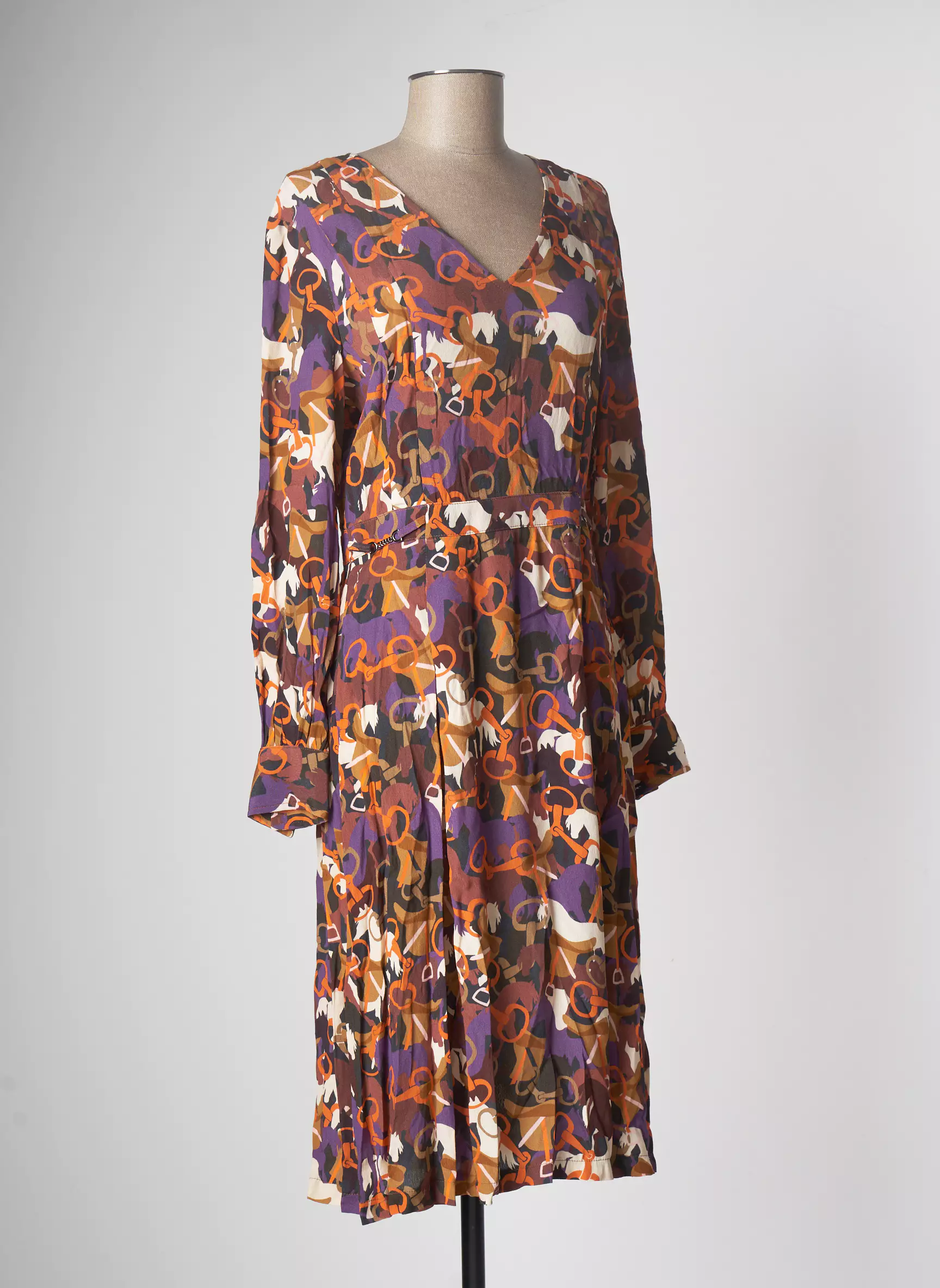 La Petite Francaise Robes Mi Longues Femme couleur orange