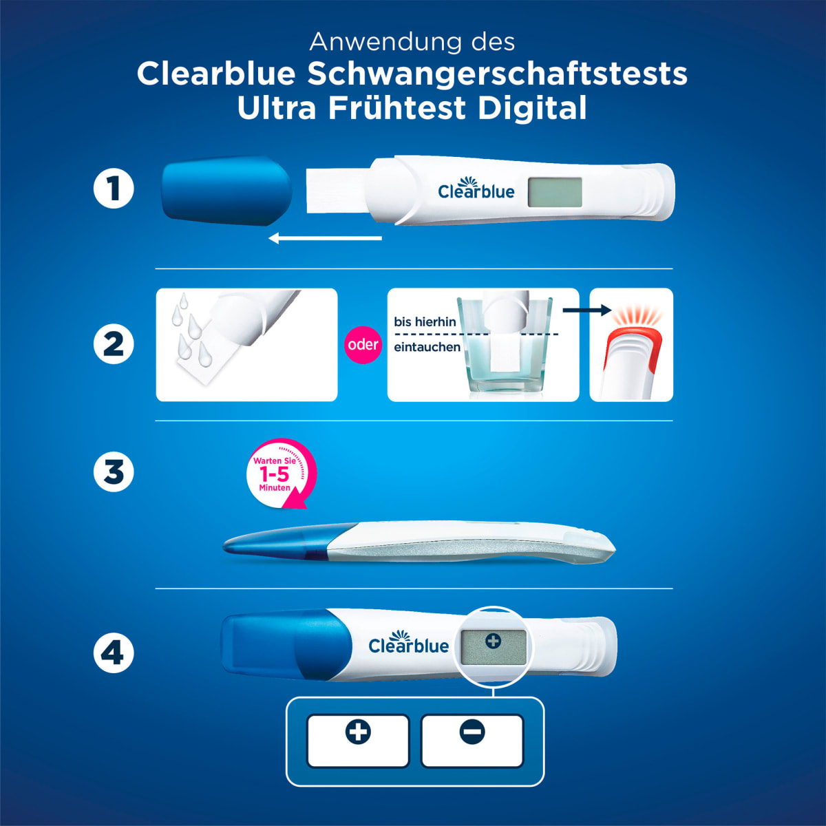 Schwangerschaftstest Ultra Frühtest Digital, 1 St