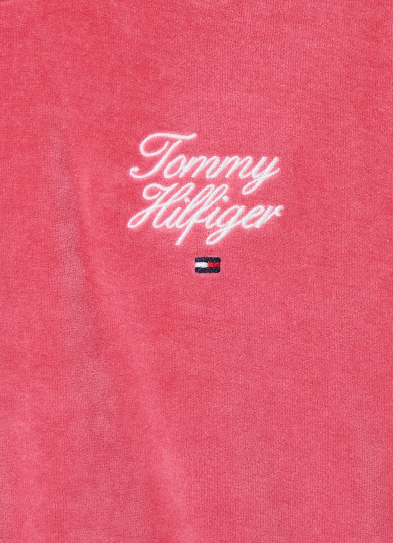 Hanorac Tommy Hilfiger din material French terry cu logo brodat.