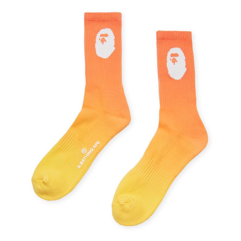 A Bathing Ape Gradation Socks orange