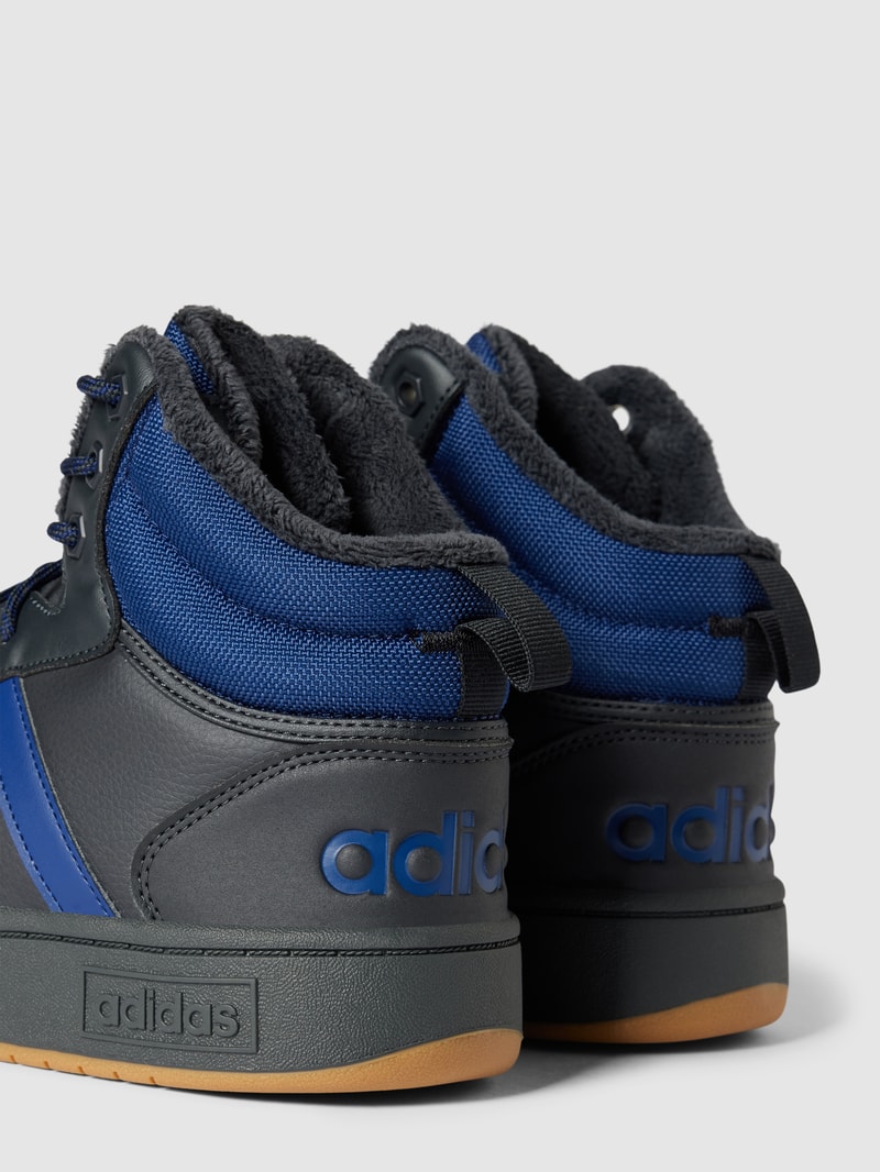 High Top Sneaker mit Label-Details Modell 'HOOPS 3.0 MID' in schwarz
