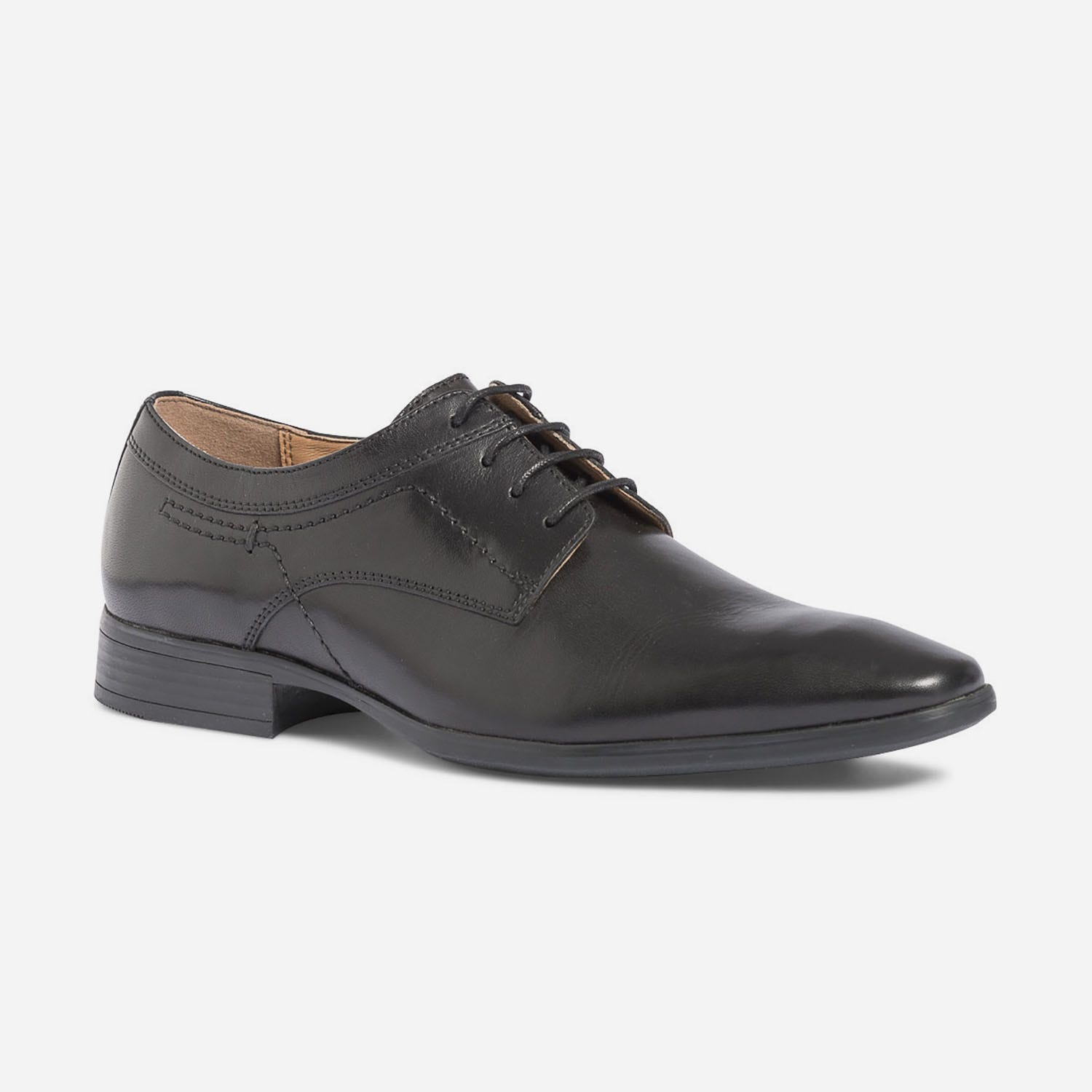 Derby noir en cuir