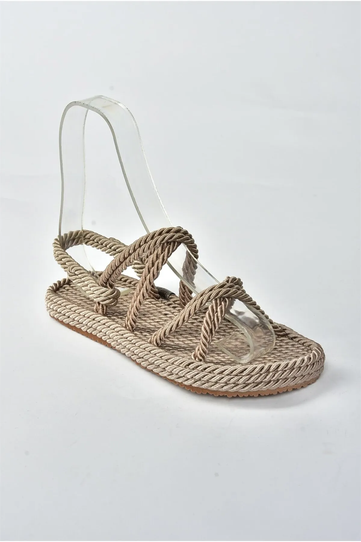 Fox Shoes  Damensandalen aus Nerzstoff H596011704