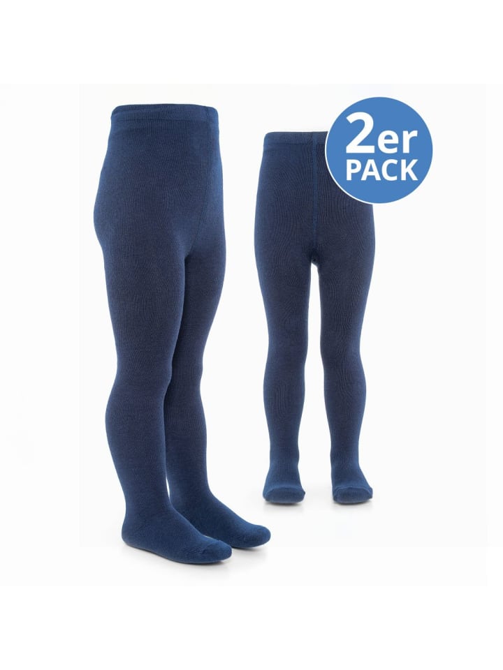 LaLoona Strumpfhose 2er Pack - Marine - in blau günstig kaufen