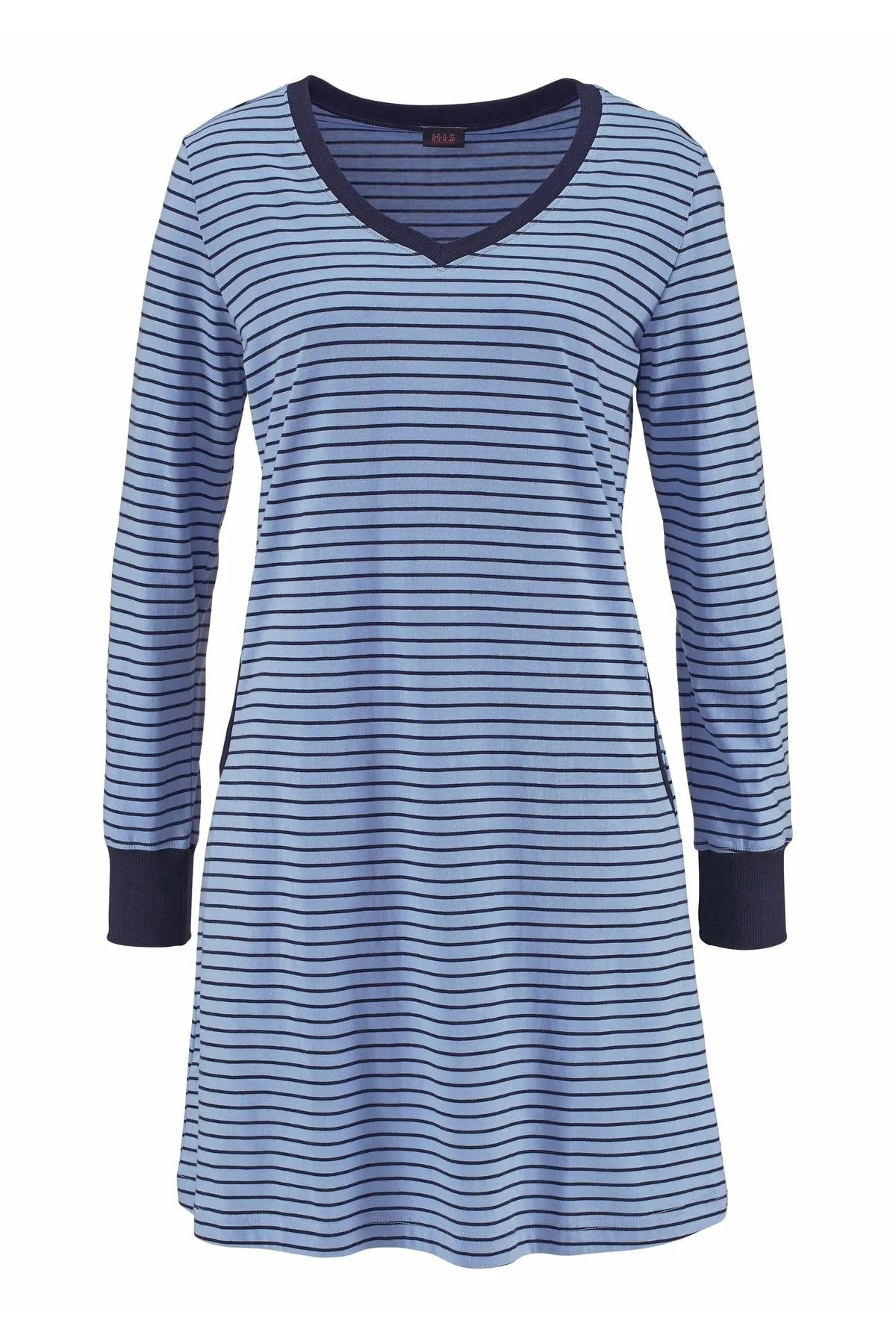 HIS  Nachthemd - Blau - Basic