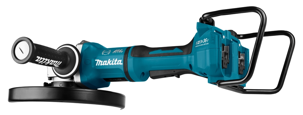 Makita DGA901ZKU1 Γωνιακός τροχός 2 x 18V 230 mm με πομπό AWS, εξαιρουμένων των μπαταριών και του φορτιστή