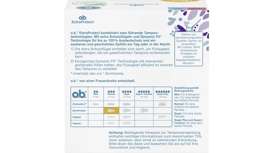 O.B. Tampons ExtraProtect Normal