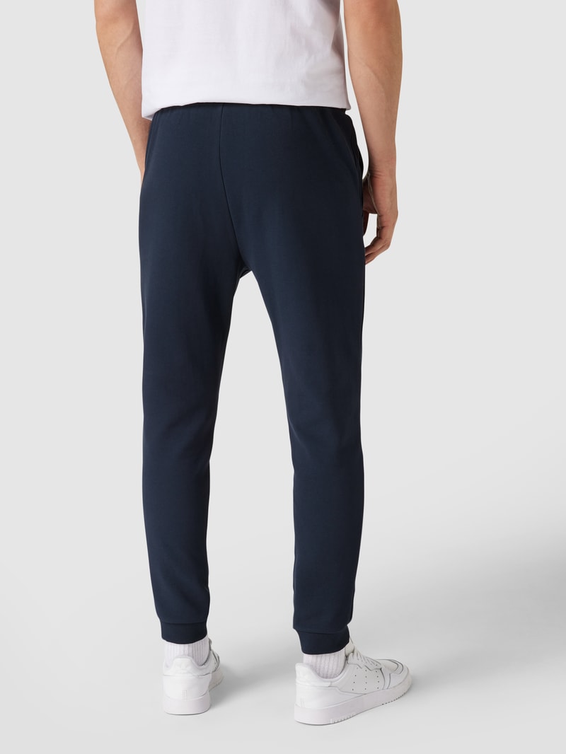 Sweathose mit feinem Strukturmuster in marineblau