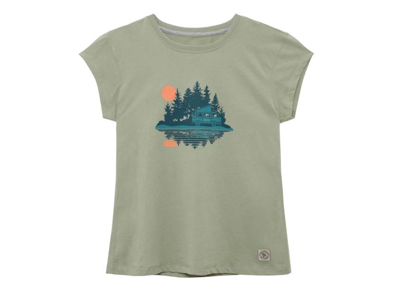 Van One Reflection Fern Green Damen T-shirt