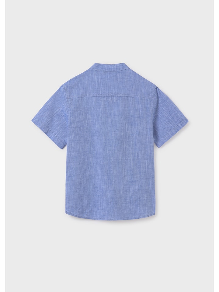 Mayoral Kurzarmhemd festlich elegant in blau günstig kaufen 164-170