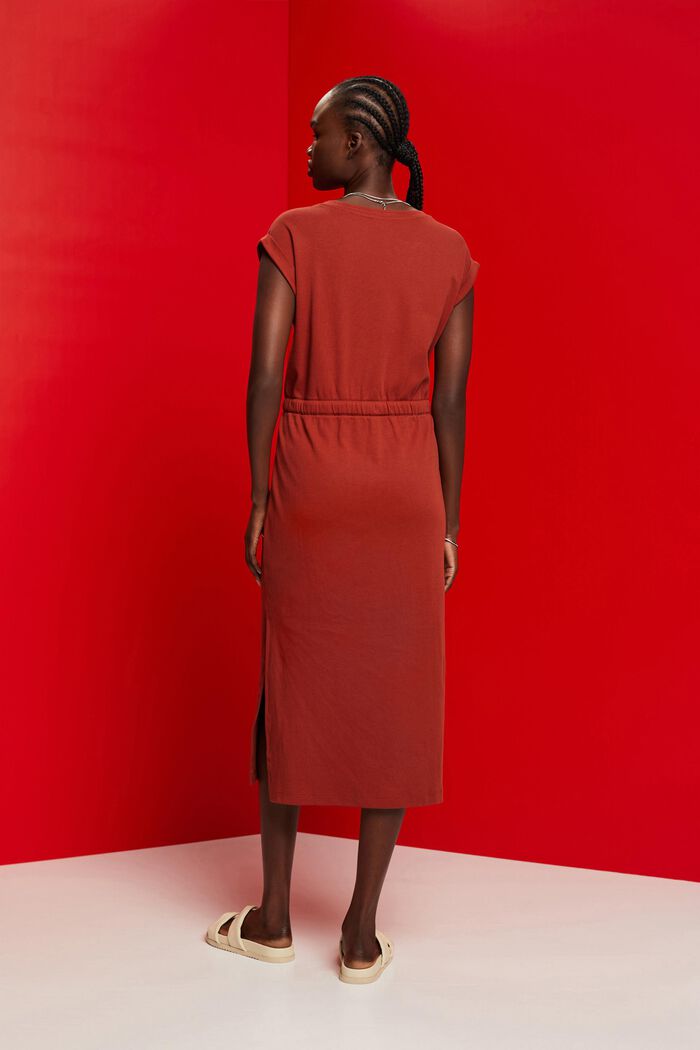 Midikleid aus Jersey mit Bindegürtel